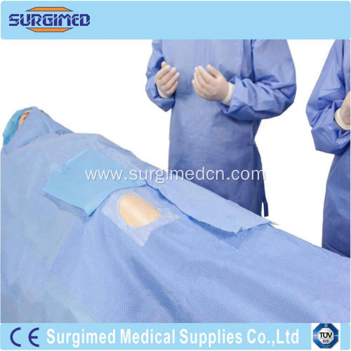 disposable sterile adhesive aperture drape